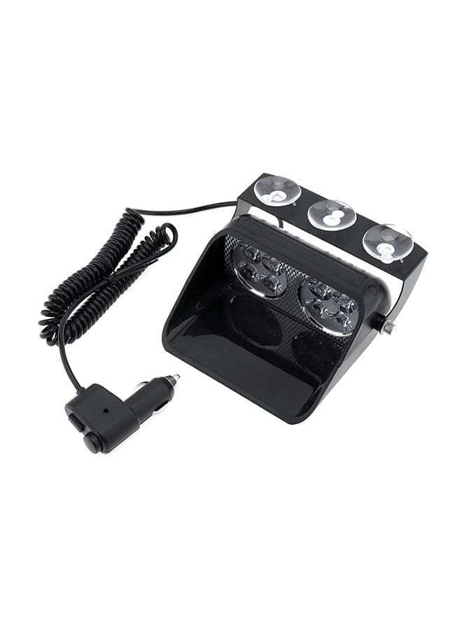 S8 8 LEDs 8W High Power Suction Cup Car Strobe Warning Light