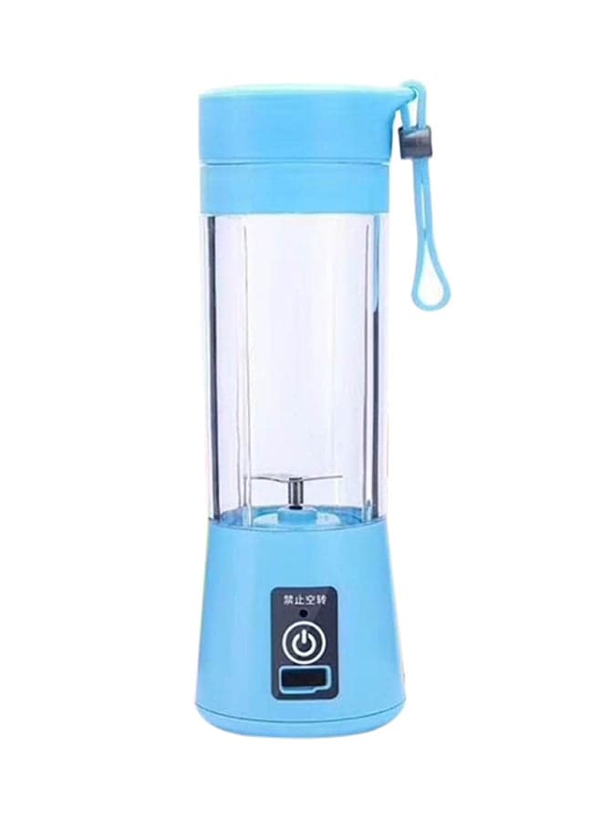 USB Rechargeable Juice Blender With 2 Sharp Blades 380 ml DW2402 Blue