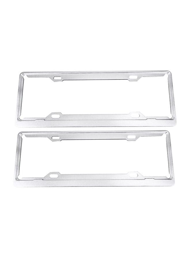 2-Piece Car License Plate Aerospace Aluminum Bracket Frame Holder