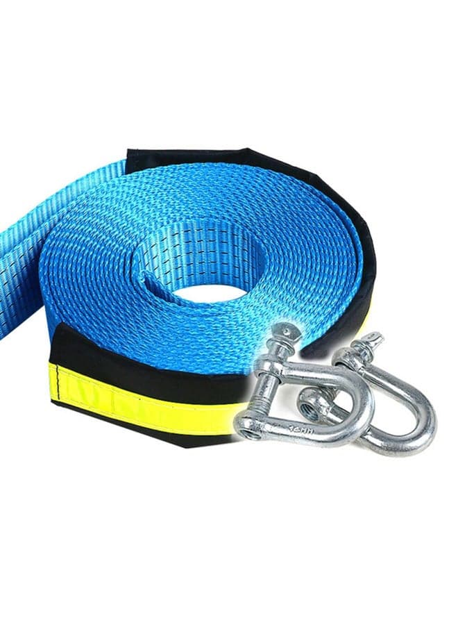 8 Ton Safety Car Emergency Helper Towing Cable Reflective Rope With U-Shape Hooks