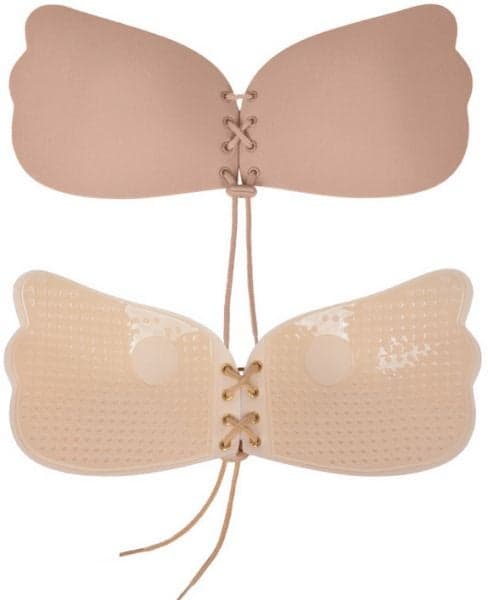 Silicone Strapless Bra Beige
