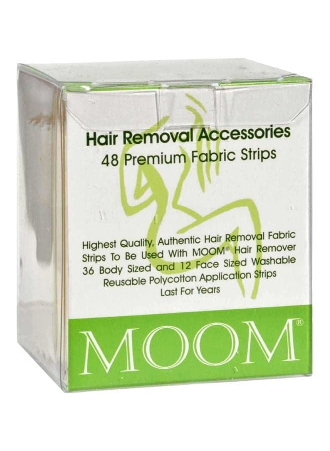 48-Piece Premium Fabric Strips White