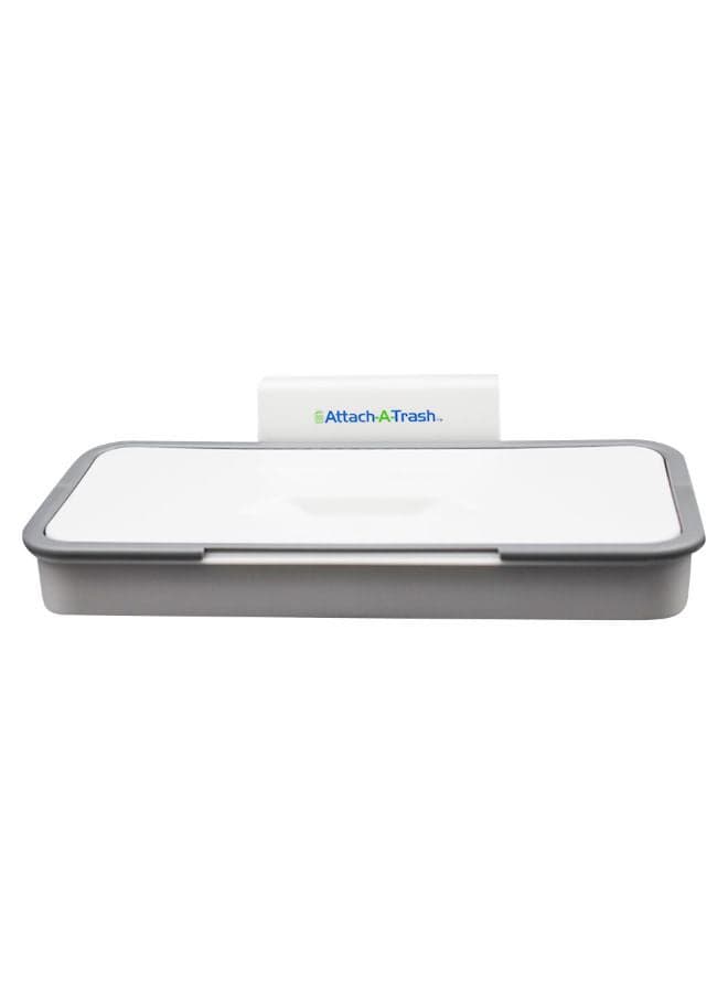 ABS Hanging Trash Bag Holder White/Grey