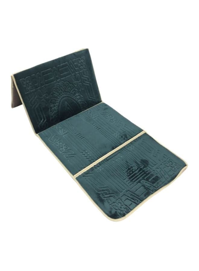 2 In 1 Foldable Prayer Mat And Backrest Brown 110x54cm