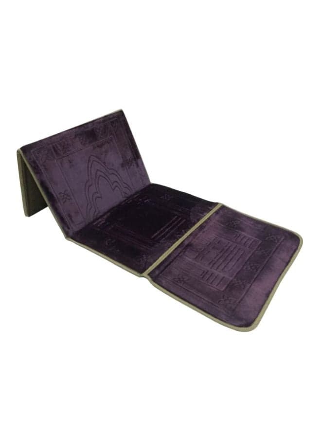 2 In 1 Foldable Prayer Mat And Backrest Purple 114x54cm
