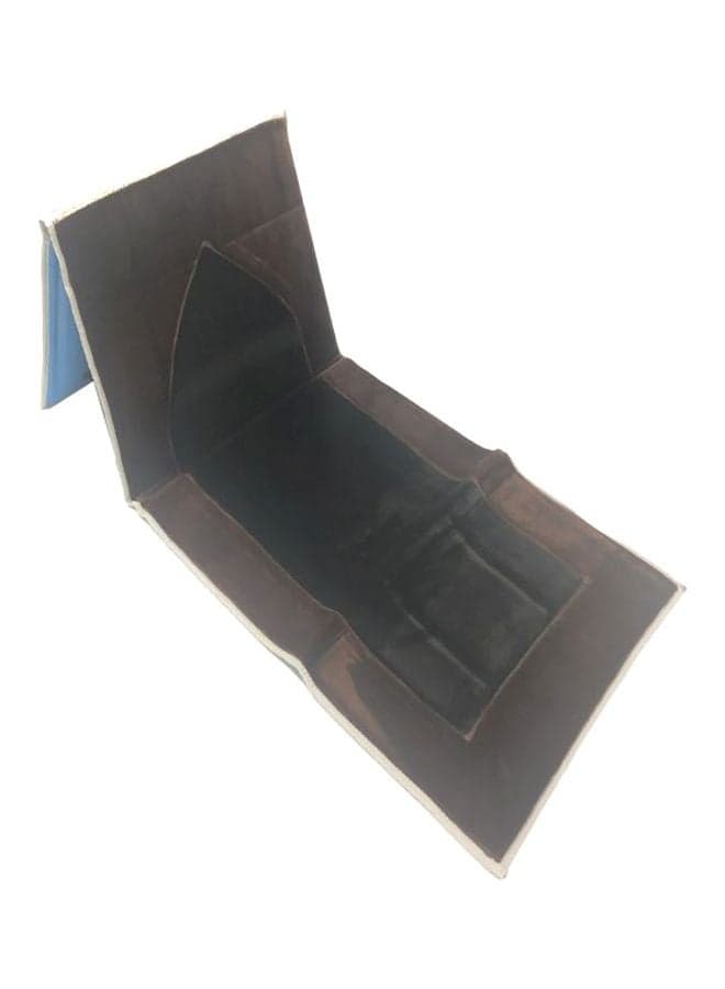 2-In-1 Turkish Foldable Prayer Mat And Backrest Brown 116x54cm