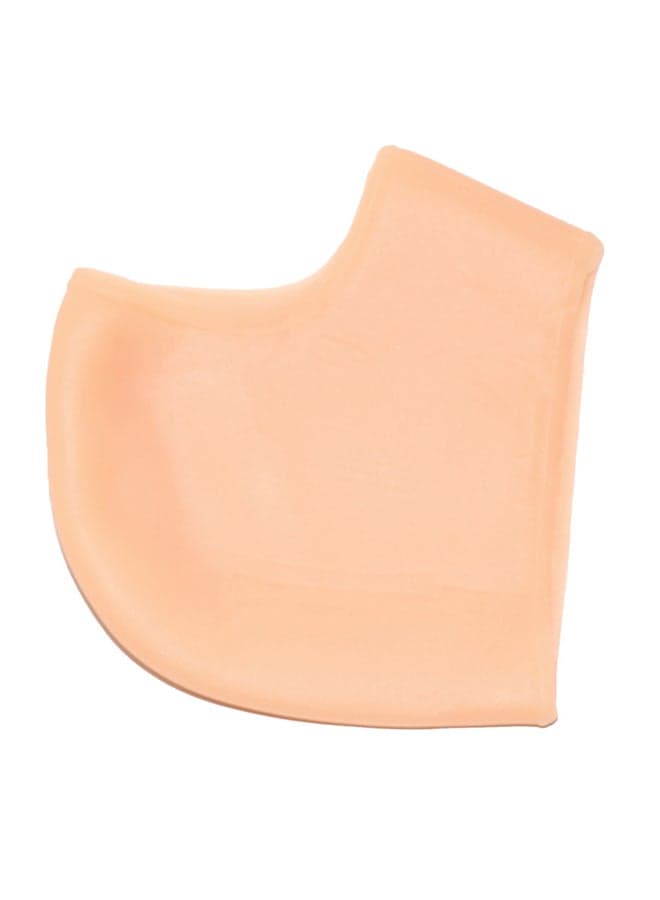 Silicone Moisturizing Gel Heel Sock Beige