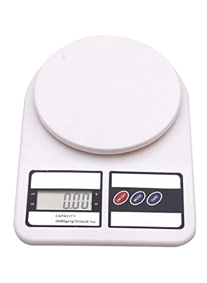 Digital Kitchen Weighing Scale White