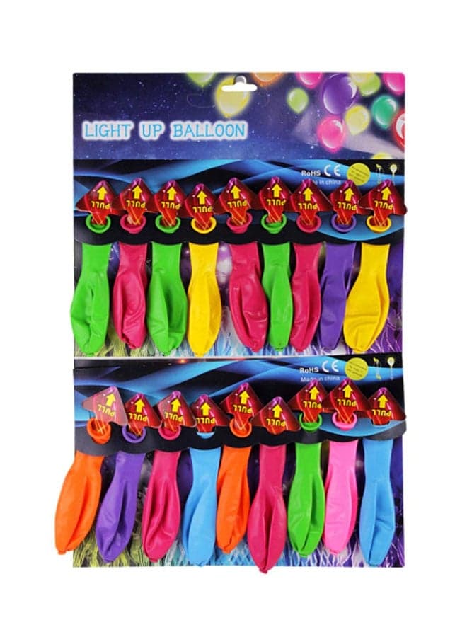 18-Piece Light Up LED Balloons
