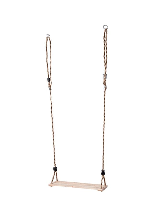 Wooden Seat Hanging Swing With Rope 40 x 16 x 2.1cm