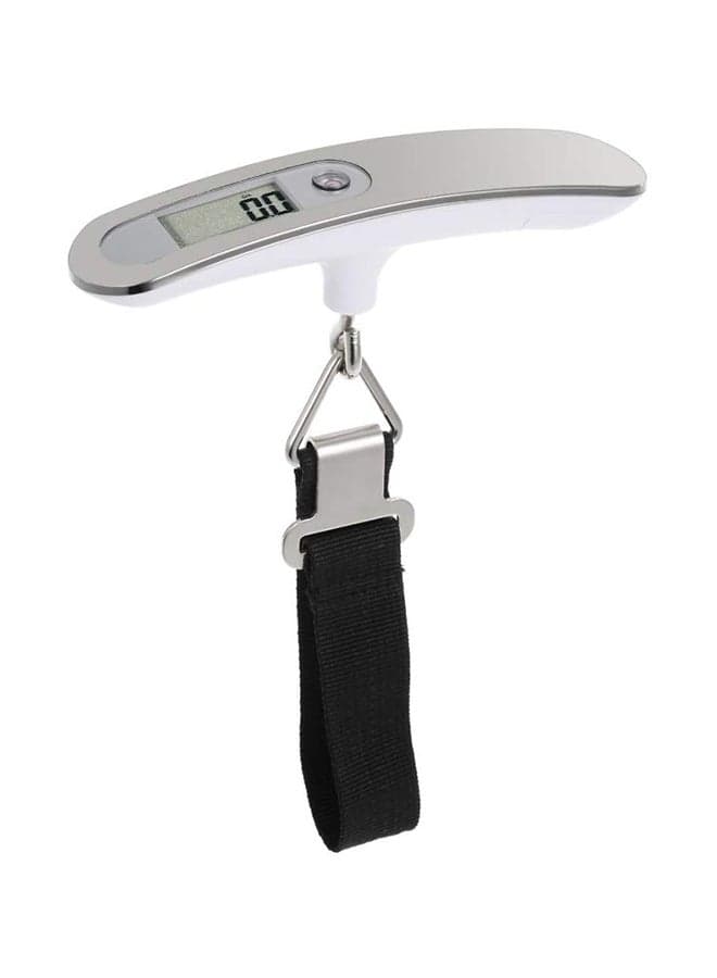 LCD Display Portable Digital Luggage Weighing Scale Black/Silver