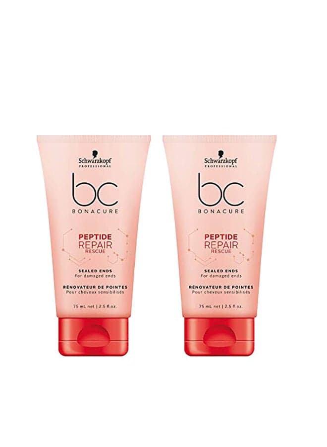 Pack Of 2 Professional Bonacure Peptide Repair Rescue Sealed Ends