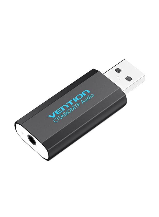 USB External Sound Card Black