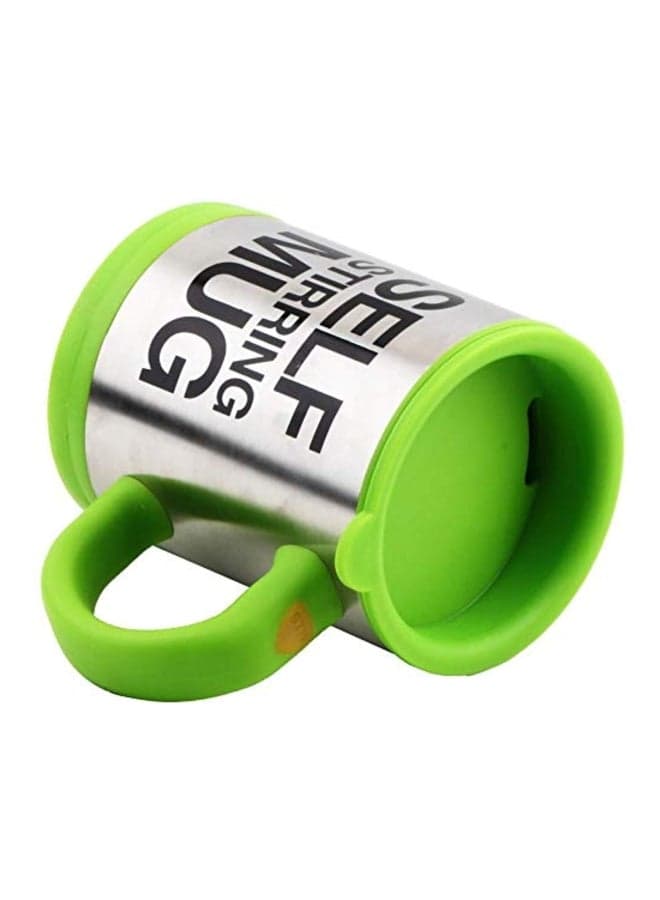 Electric Self Stirring Mug Green/Silver 350ml