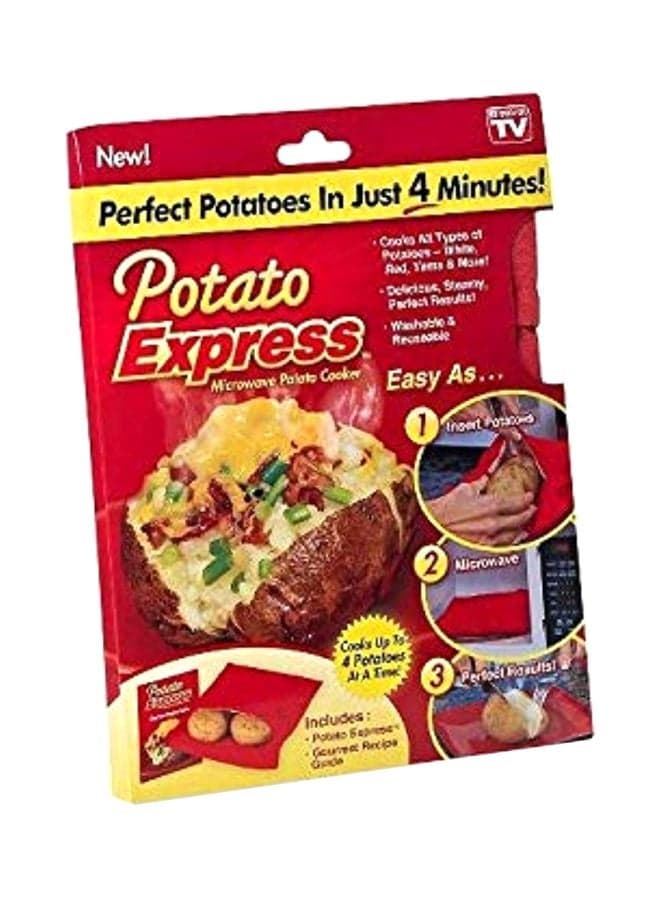 Potato Express Microwave Potato Cooker Red/Yellow