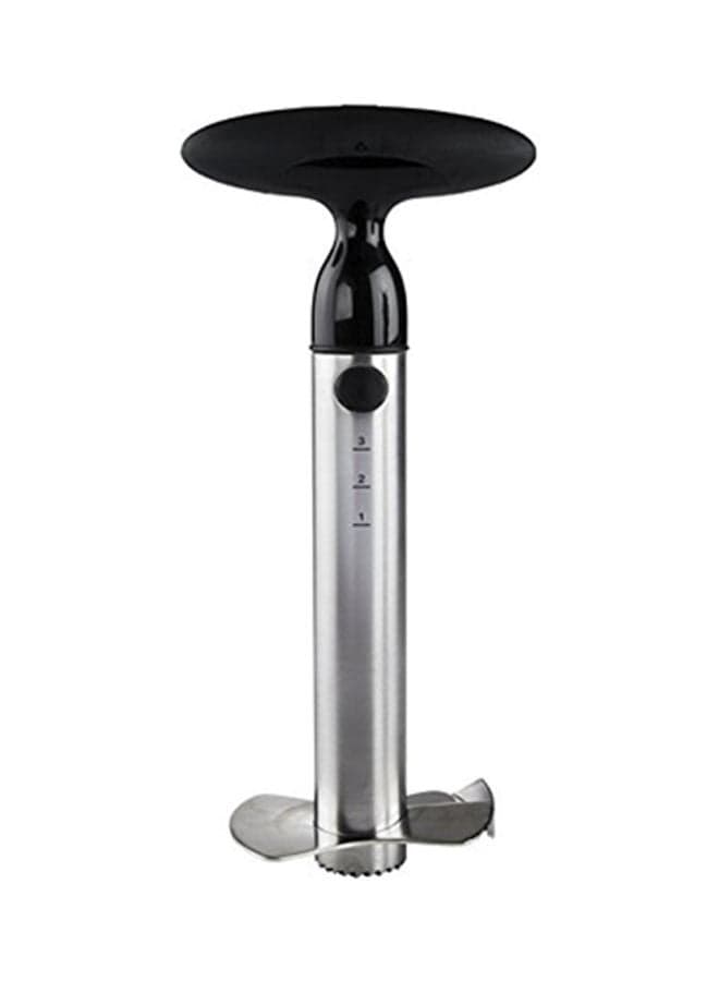 Pineapple Corer Silver/Black 3.6x7.4x3.7inch
