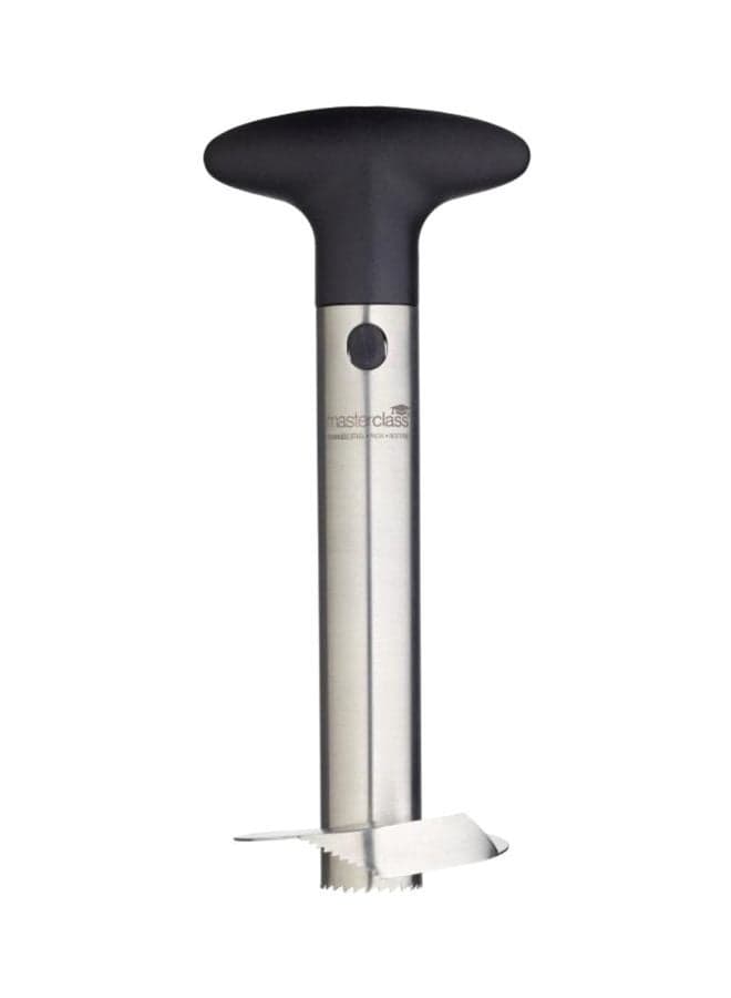 Pineapple Corer Silver/Black 24x11x8.5cm