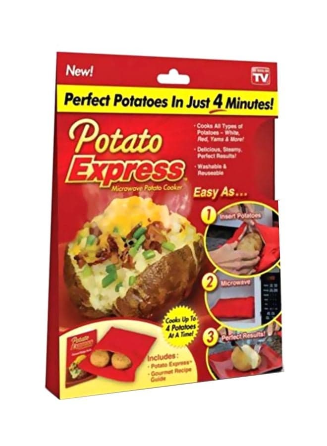 Potato Express Microwave Cooker Red