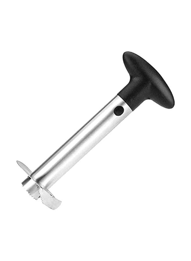 Stainless Steel Pineapple Corer Slicer Silver/Black 3.5x7.5x3.6inch