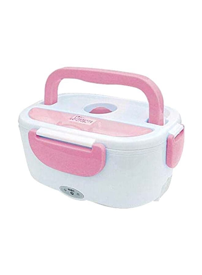 Multi-function Electric Heating Lunch Box Pink/White 4.6x9.9x7.2inch