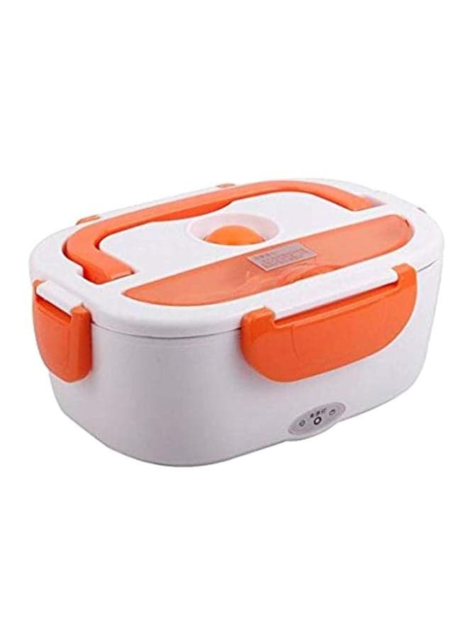 Electric Lunch Box White/Orange 22x15x10cm