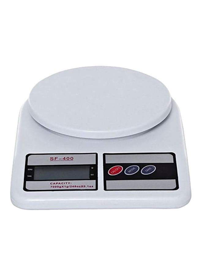 Digital Kitchen Scale White 25x18.6x4.6cm