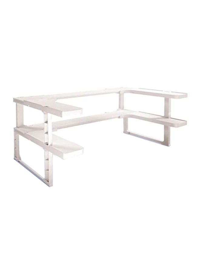 Stackable Shelf Rack White