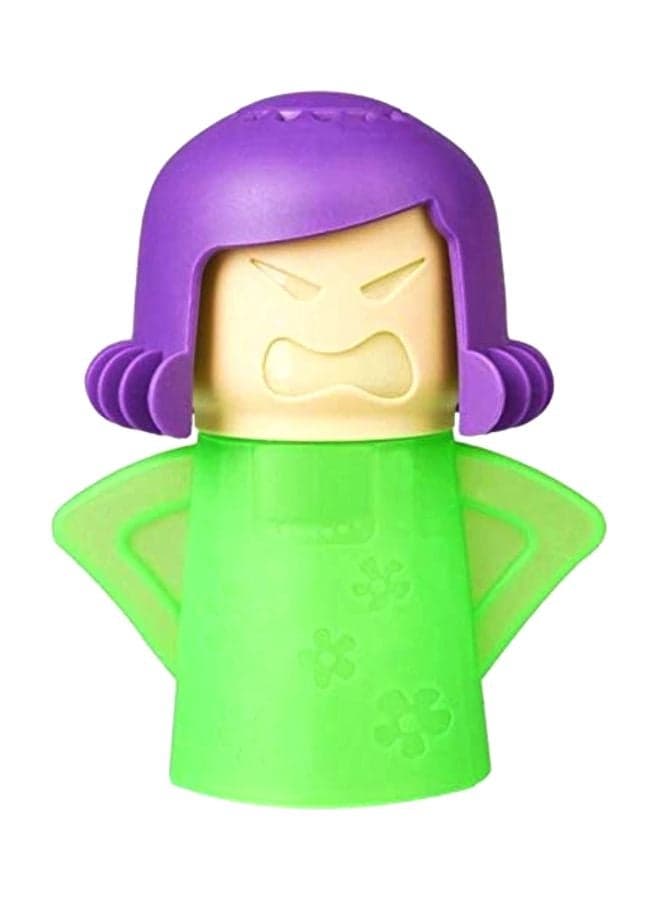 Angry-Mama Microwave Oven Steam Cleaner Purple/Beige/Green 6x5inch