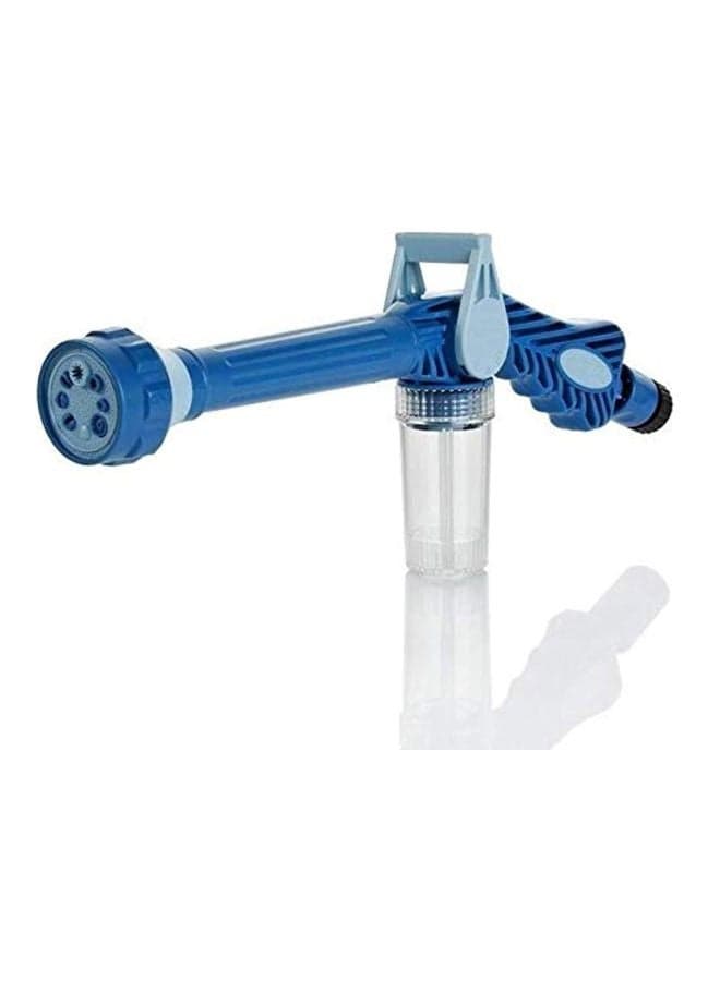 8 In 1 Turbo Nozzle Spray Gun Blue/Clear