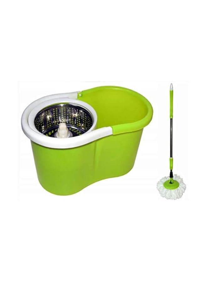 Spin Circular Mop With Bucket Green/White/Silver