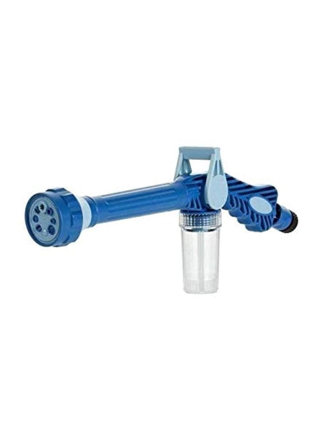 8-Nozzles Jet Water Spray Gun Blue/Clear