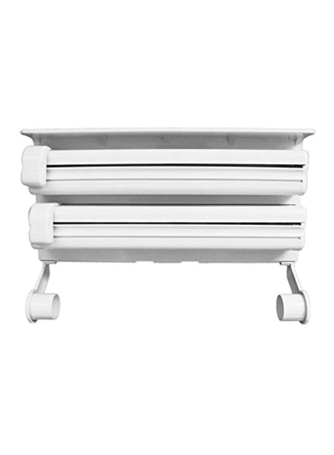 Kitchen Triple Paper Dispenser White 28x48cm