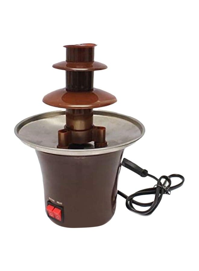 3 Tier Mini Chocolate Fountain B07NDN1P2S Brown/Silver