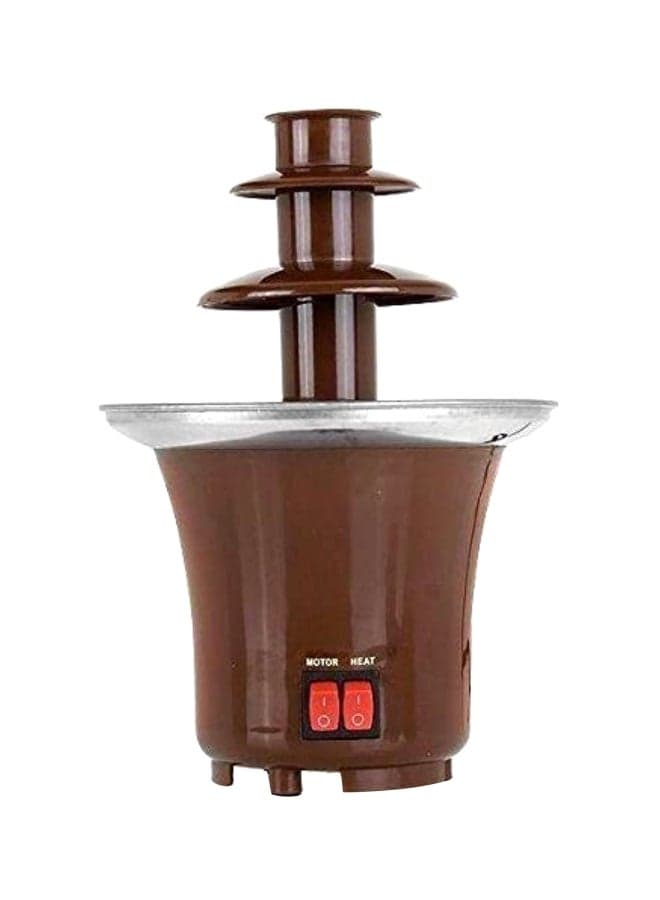 3 Tier Mini Chocolate Fountain B07NDNNX9G Brown/Silver