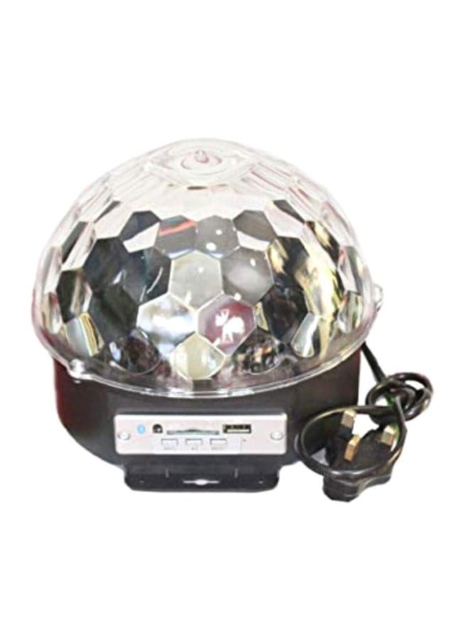 LED Crystal Magic Ball Light Clear/Black
