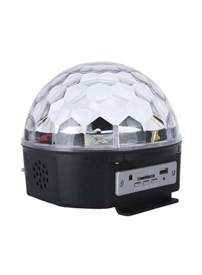 LED Crystal Magic Ball Light With Mp3 Player Multicolour 6.9x7.6x7.5inch