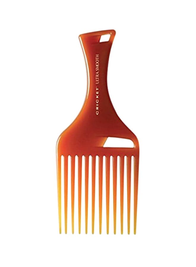 Ultra Smooth Hair Pick Comb Brown
