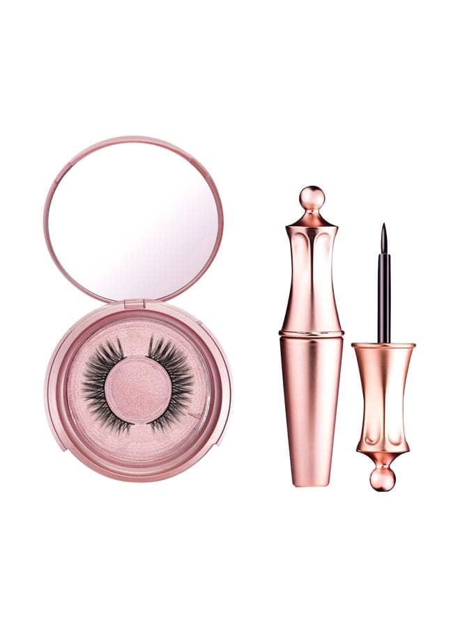 Magnetic Eyelashes With Eyeliner Set Black