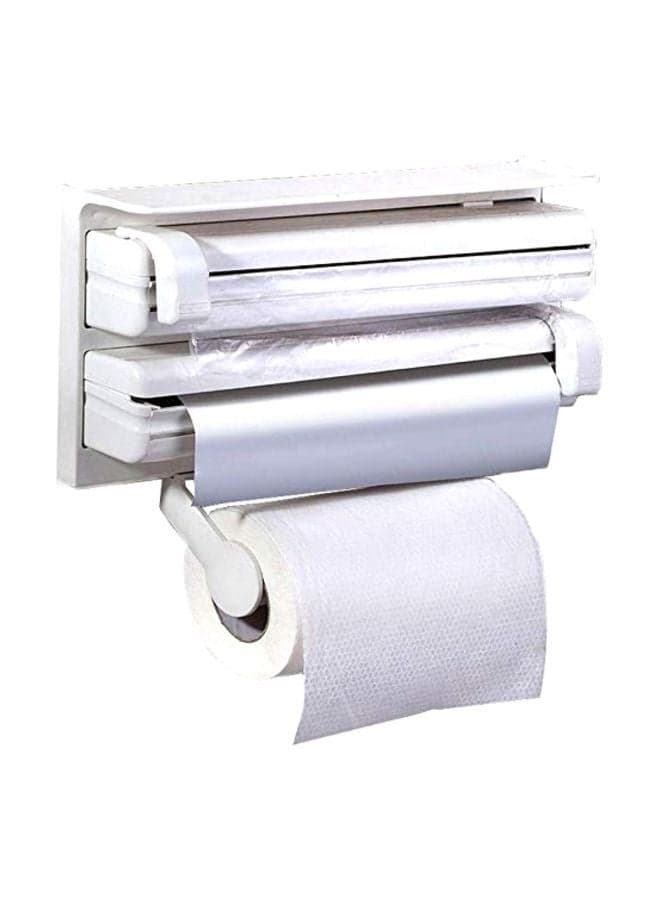 Triple Paper Dispenser White