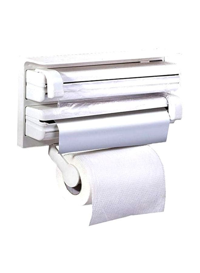 Triple Paper Dispenser White