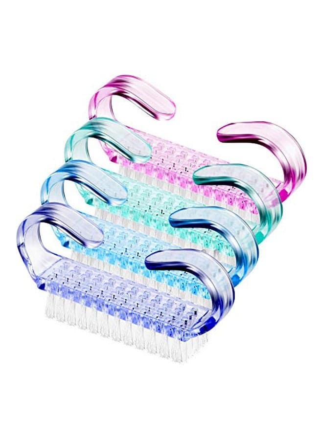 4-Piece Hand Scrubbing Brush Multicolour