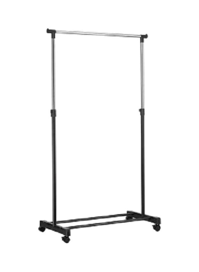 Single Pole Clothes Rack Silver