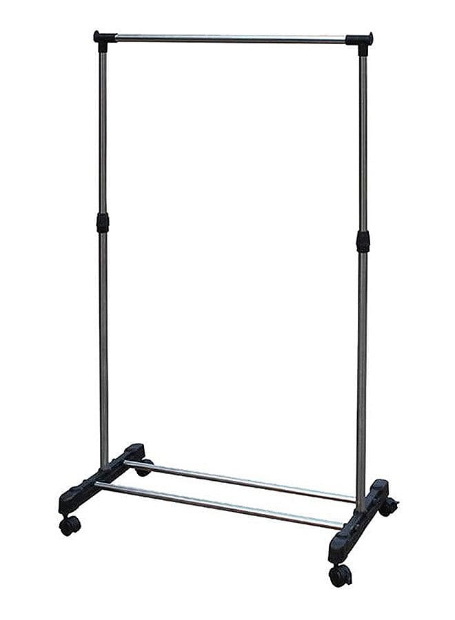 Single Pole Clothes Hanger Black/Sliver 83x43cm