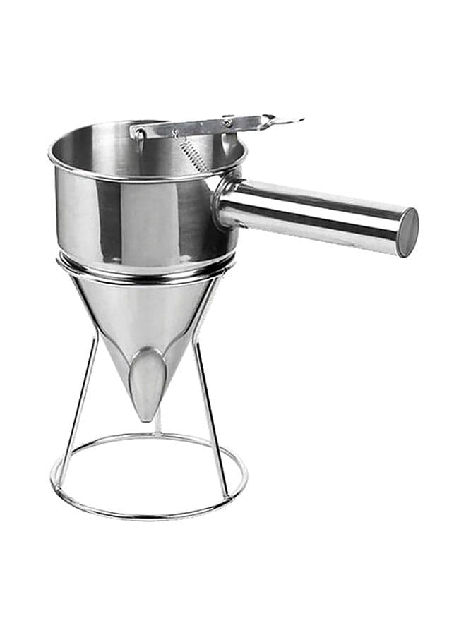 Kitchen Dispenser Spice Cooking Funnel Silver