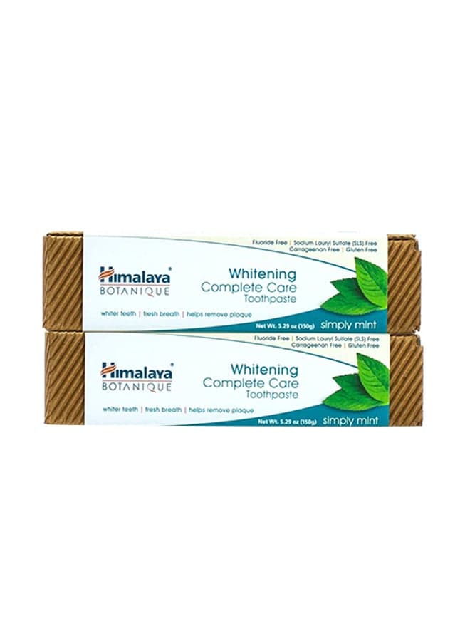 2-Piece Natural Whitening Mint Toothpaste Set 2x1.02x0.98inch