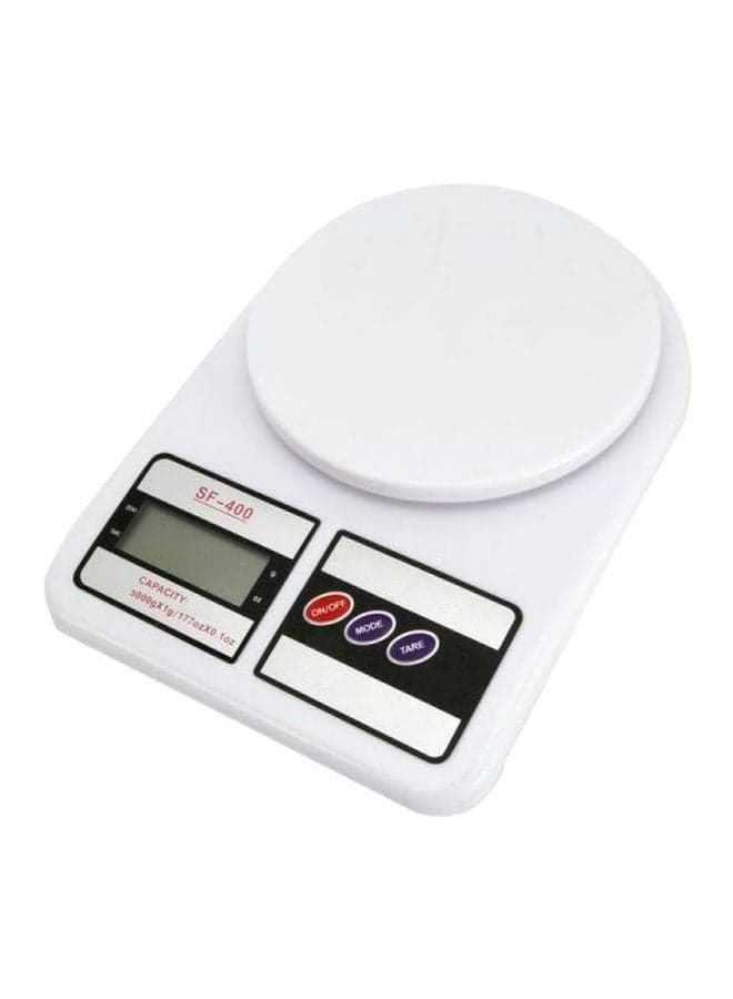 Electronic Kitchen Scale White/Black