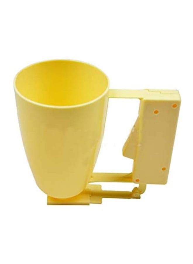 Plastic Batter Dispenser Yellow 14.5x15.5cm