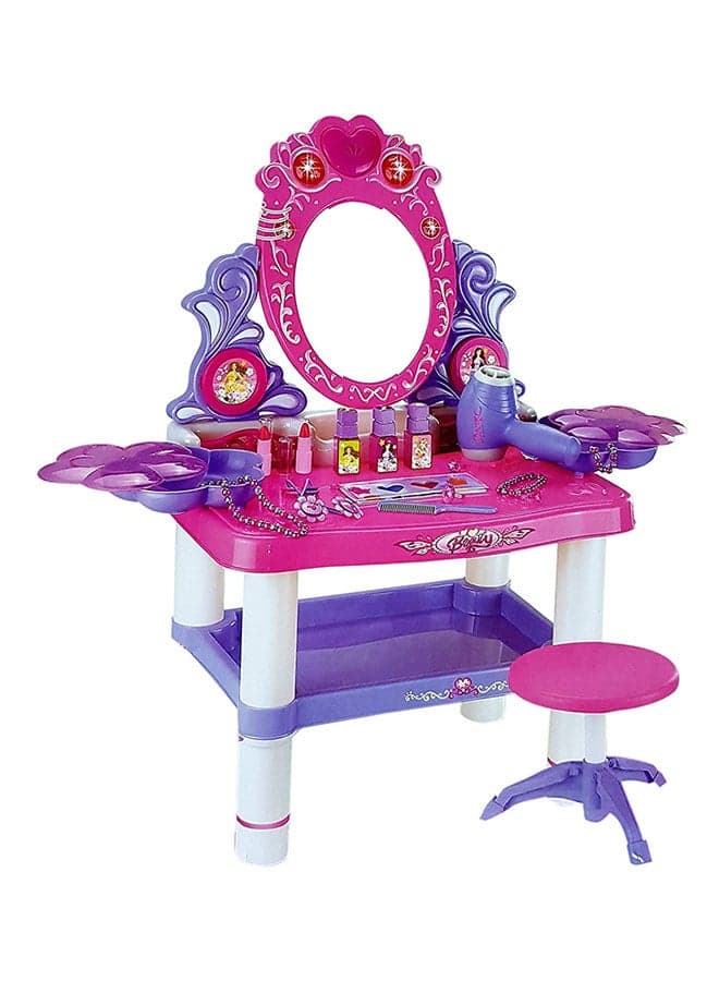 Vanity Makeup Play Set With Mirror And Music