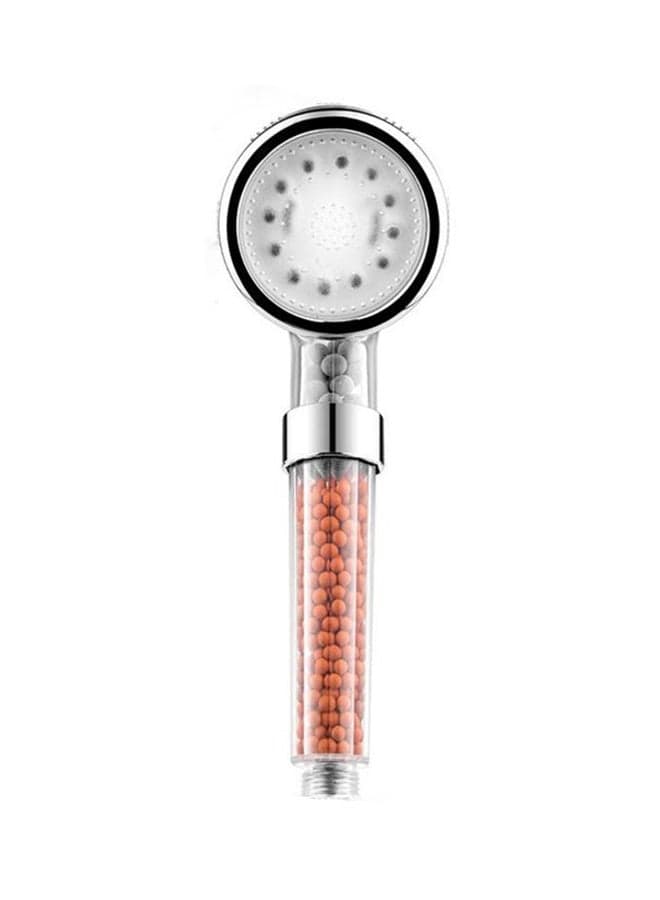 Led Shower Head Sprinkler Negative Ions Anion Temperature Sensor Silver 15cm