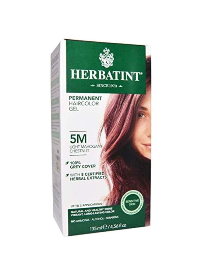 5M Permanent Haircolor Gel Mahogany Chestnut 135ml